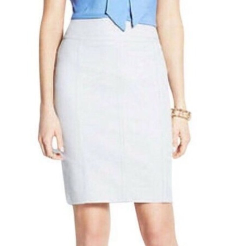 Ann Taylor Astor Pencil Skirt (Light Gray)